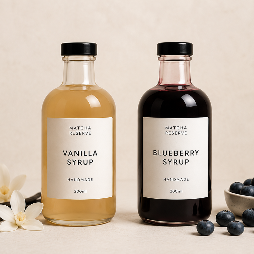 Vanilla & Blueberry Syrups (Homemade) 100ml each